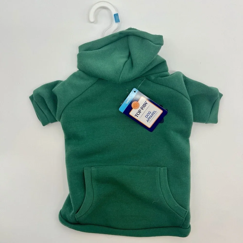 Dog Hoodies - Set Of TWO - Red and Green - 100% Polyester - Size Small